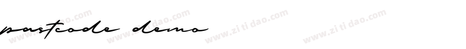 pastcode demo字体转换